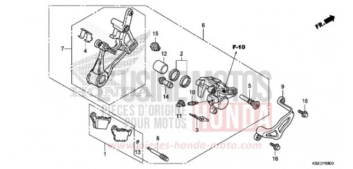 REAR BRAKE CALIPER CRF150RBJ de 2018